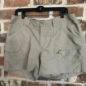 The North Face Womens Khaki Tan Casual Hiking Shorts Size 14 Outdoors